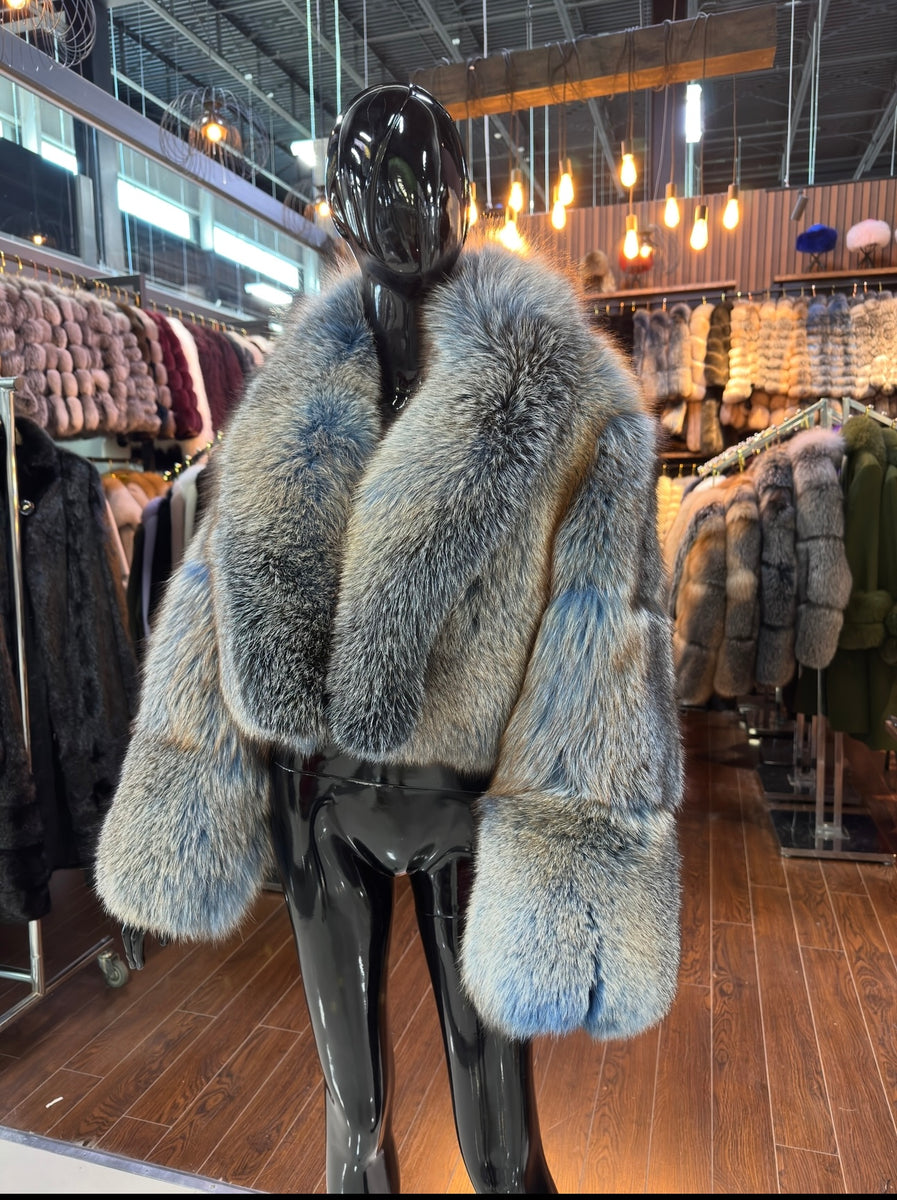 Exclusive Color Real Fox Fur Jacket – Luxury Women's Genuine Fox