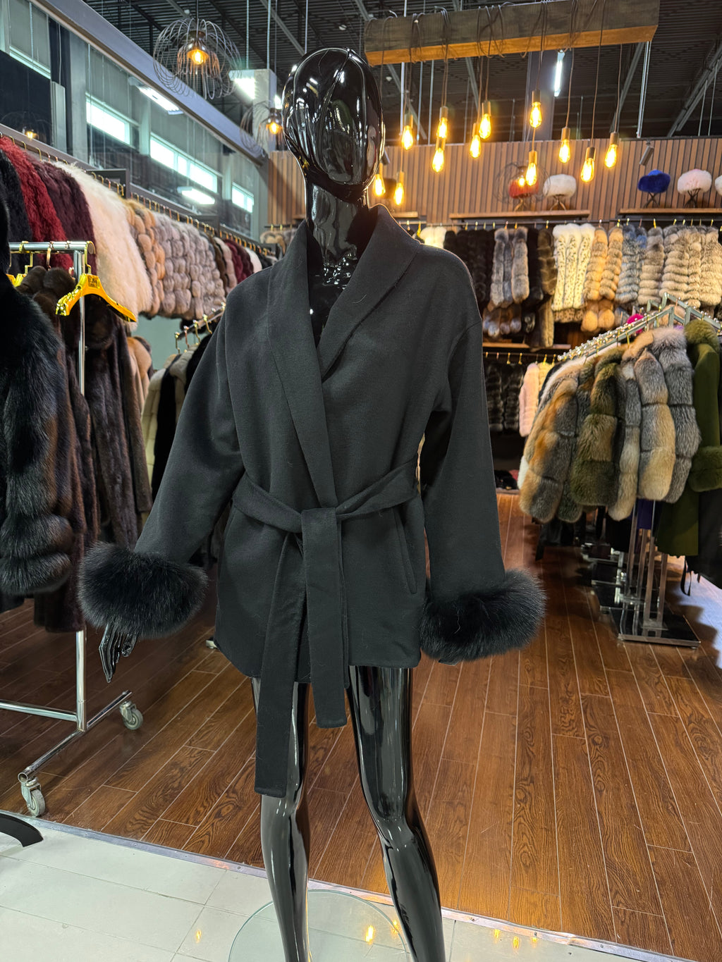 Fox Fur And Alpaca Wool Jacket