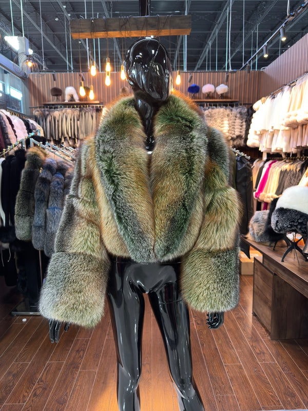 Exclusive Color Real Fox Fur Jacket – Luxury & 100% Natural Fur Fashion