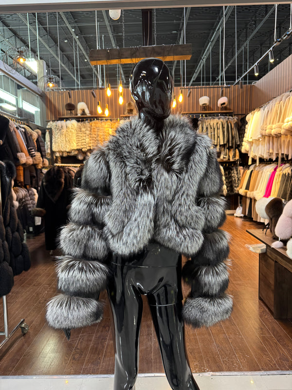 Silver Fox Fur Jacket