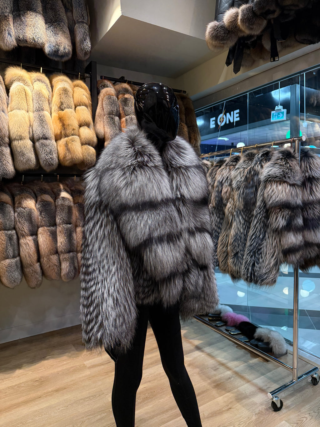 Luxury Silver Fox Fur Jacket – Exclusive Limited Edition