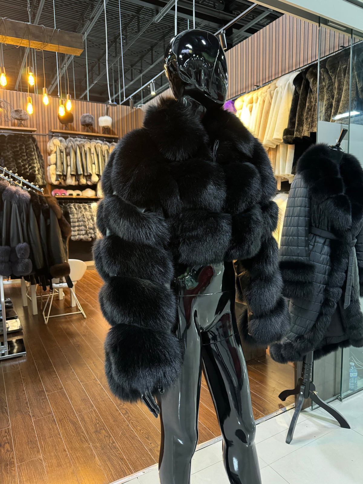 Black Fox Fur jacket