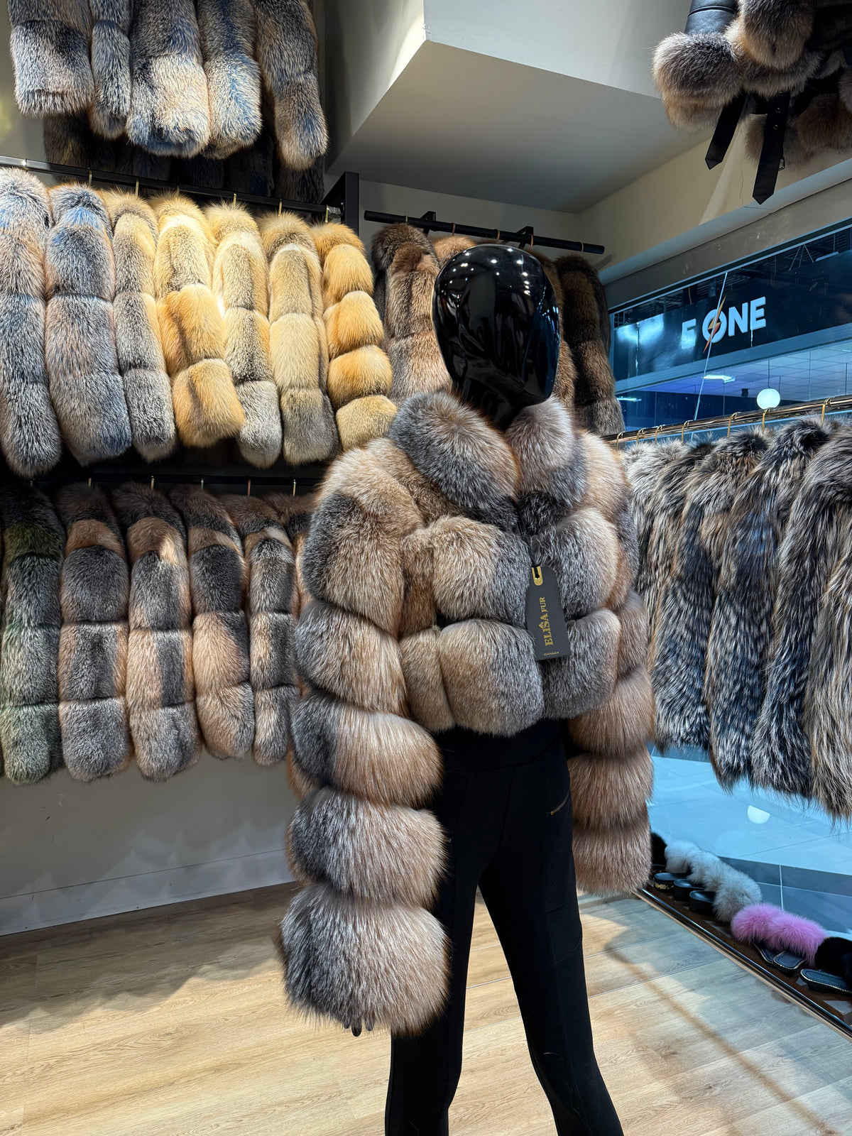 Natural Frost Fox Fur Jacket – Exclusive Luxury Design