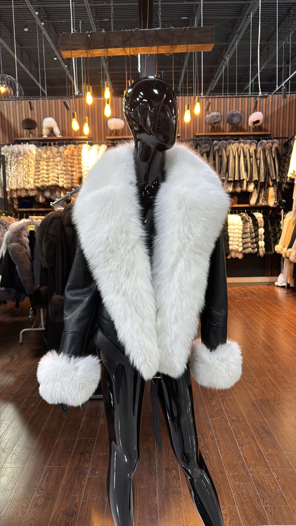 Fox Fur and Leather Jacket