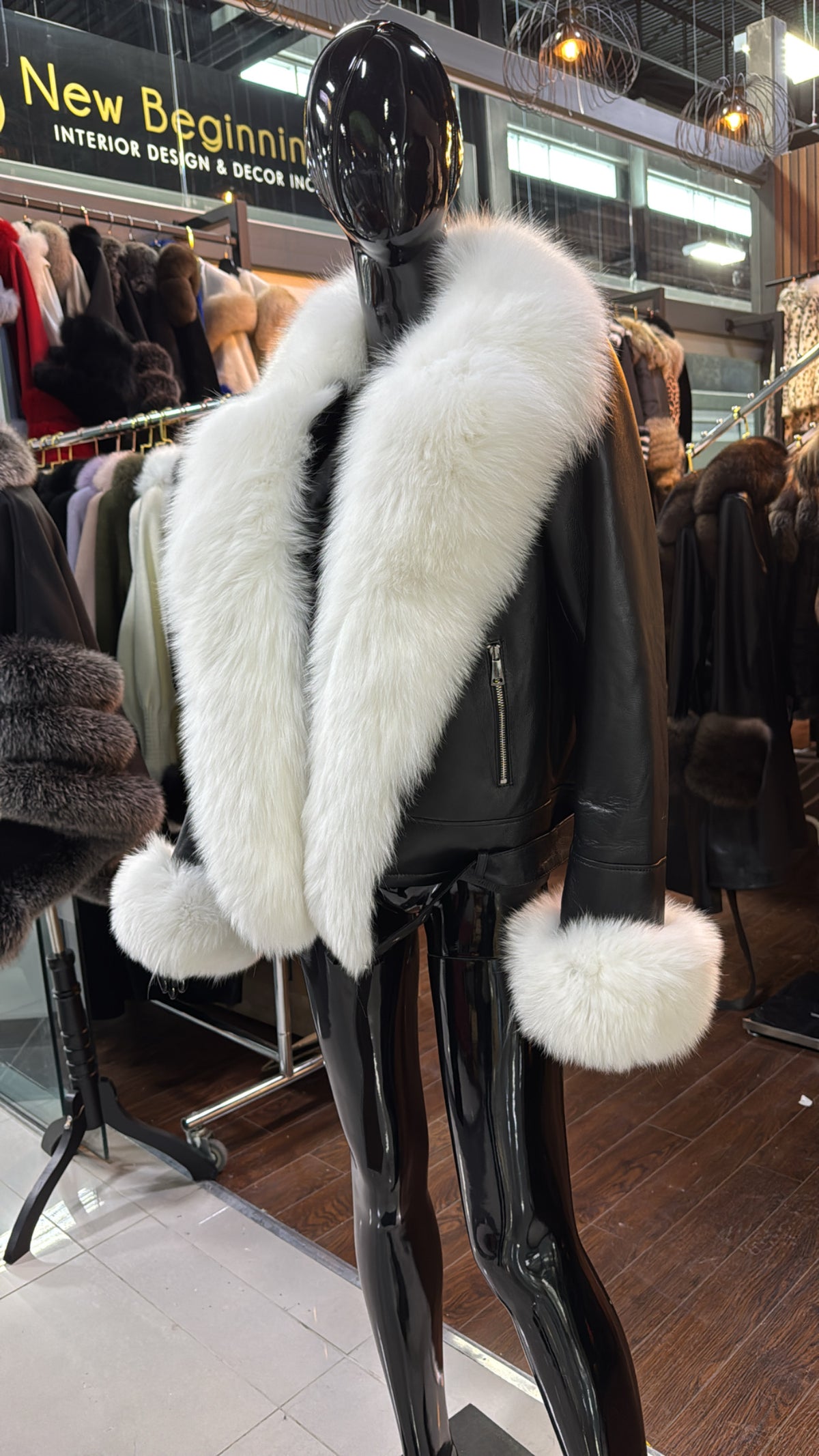 Fox Fur and Leather Jacket