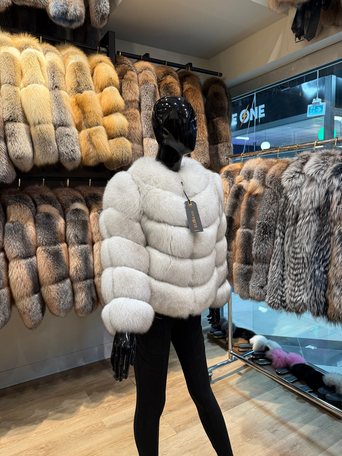 White Fox Fur Jacket