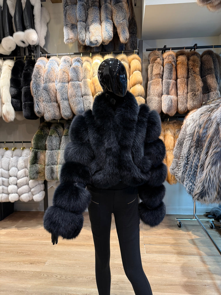 New Genuine Fox Fur Jacket – Luxury Design