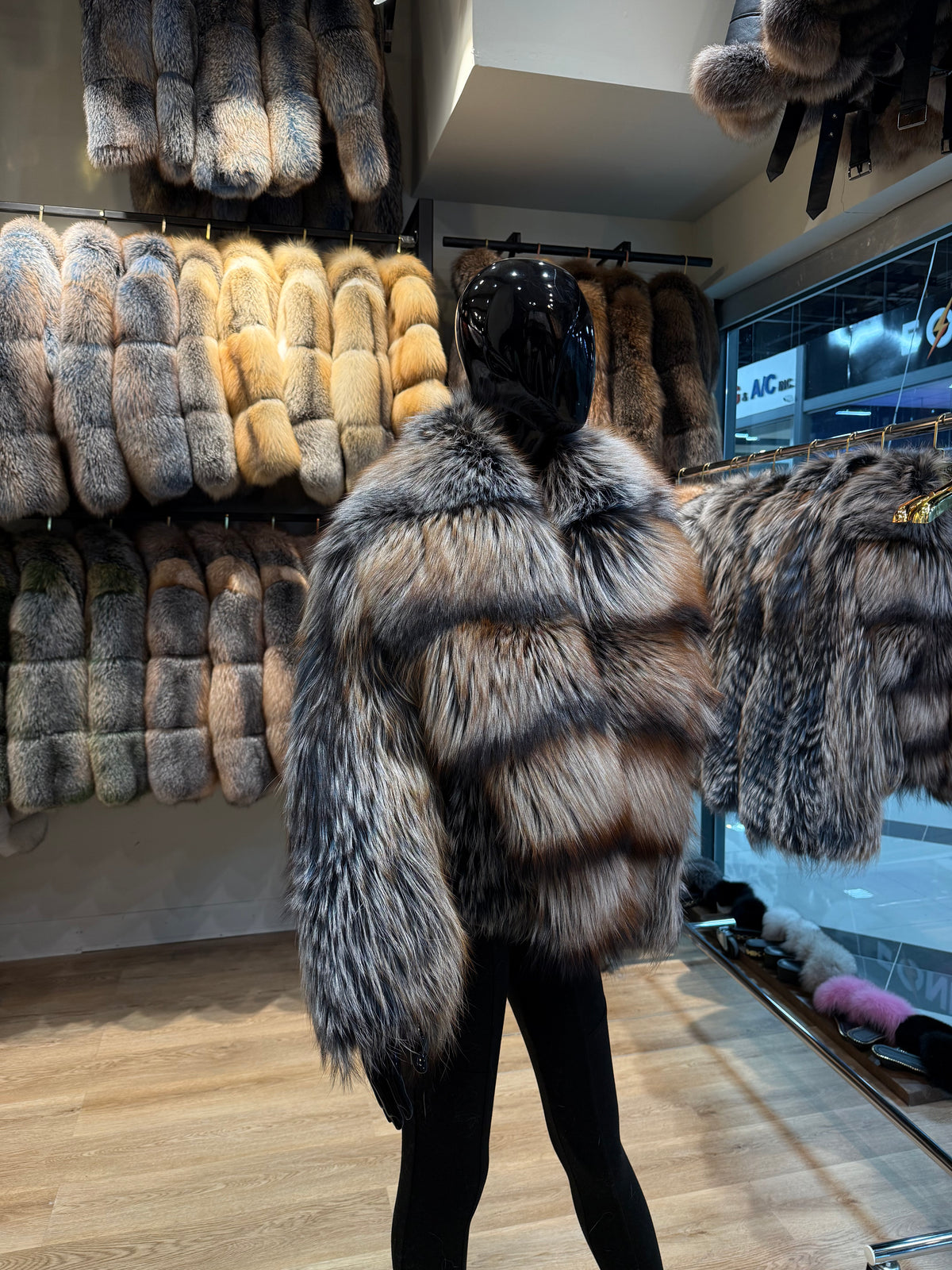 Limited Edition Special Color Fox Fur Jacket – Exclusive Designer Collection