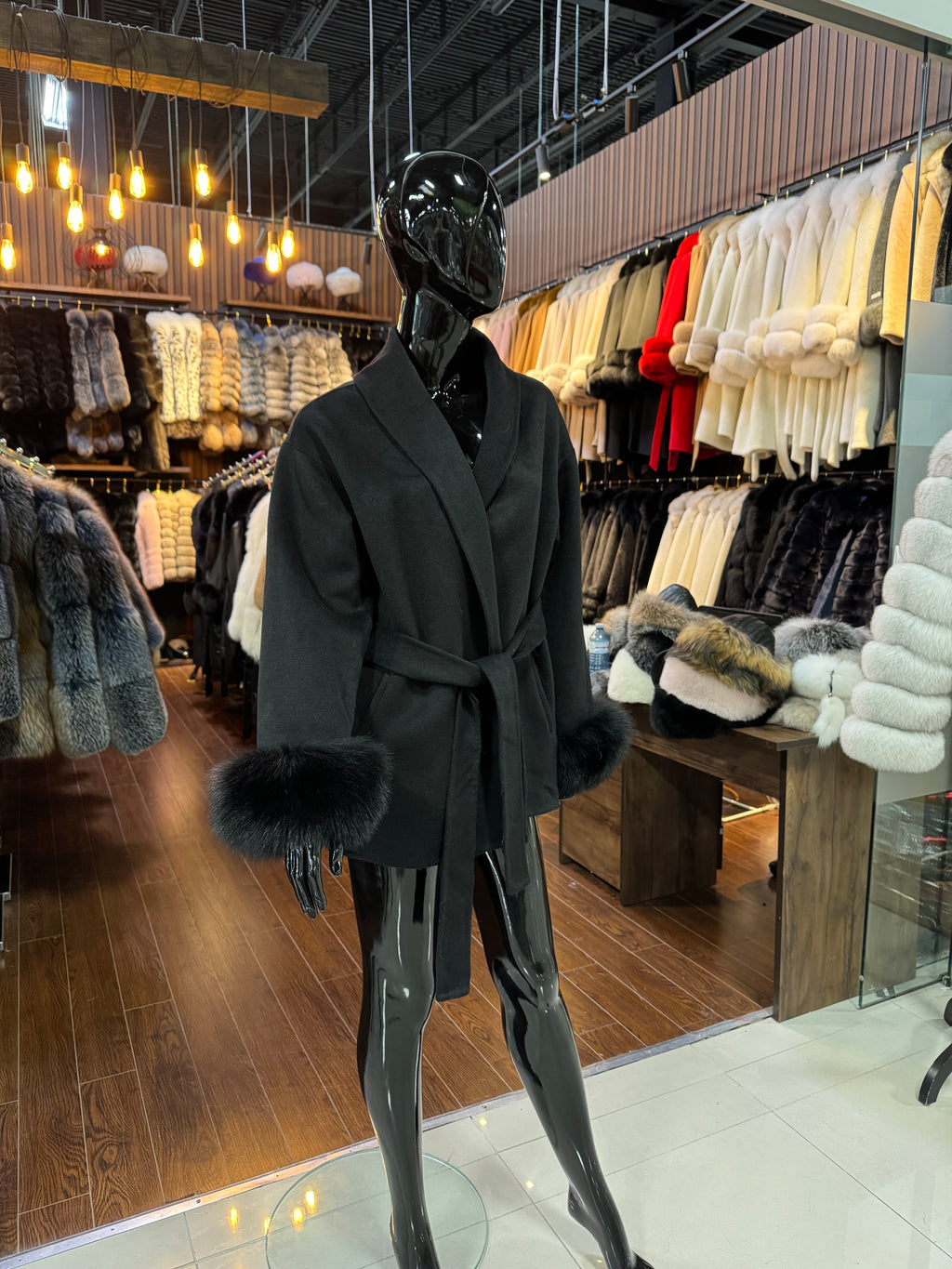 Fox Fur And Alpaca Wool Jacket
