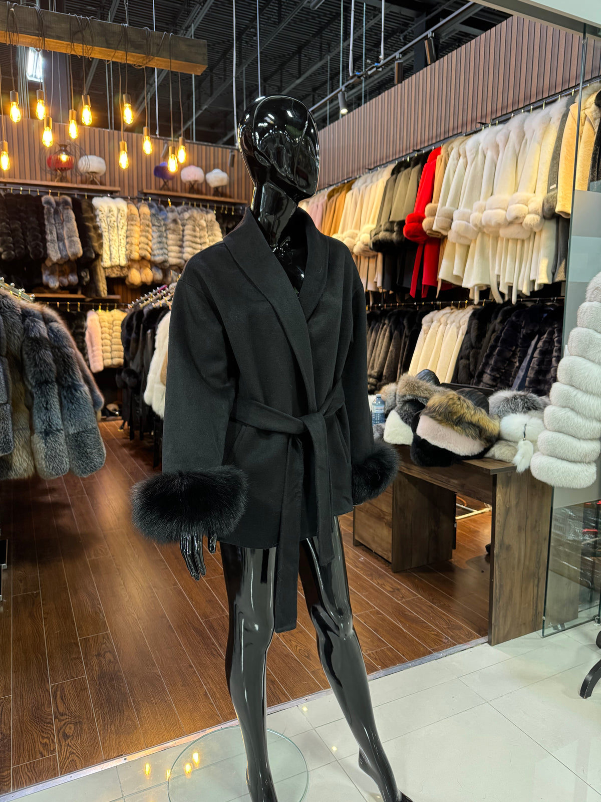 Fox Fur And Alpaca Wool Jacket