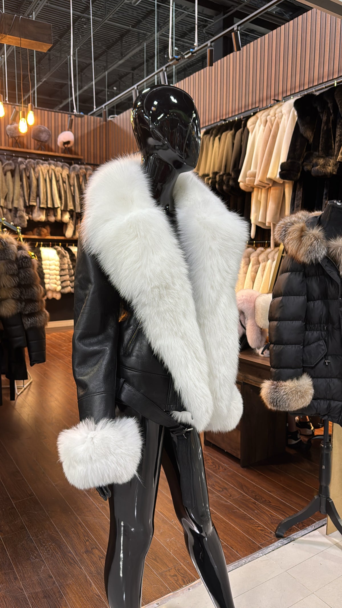 Fox Fur and Leather Jacket