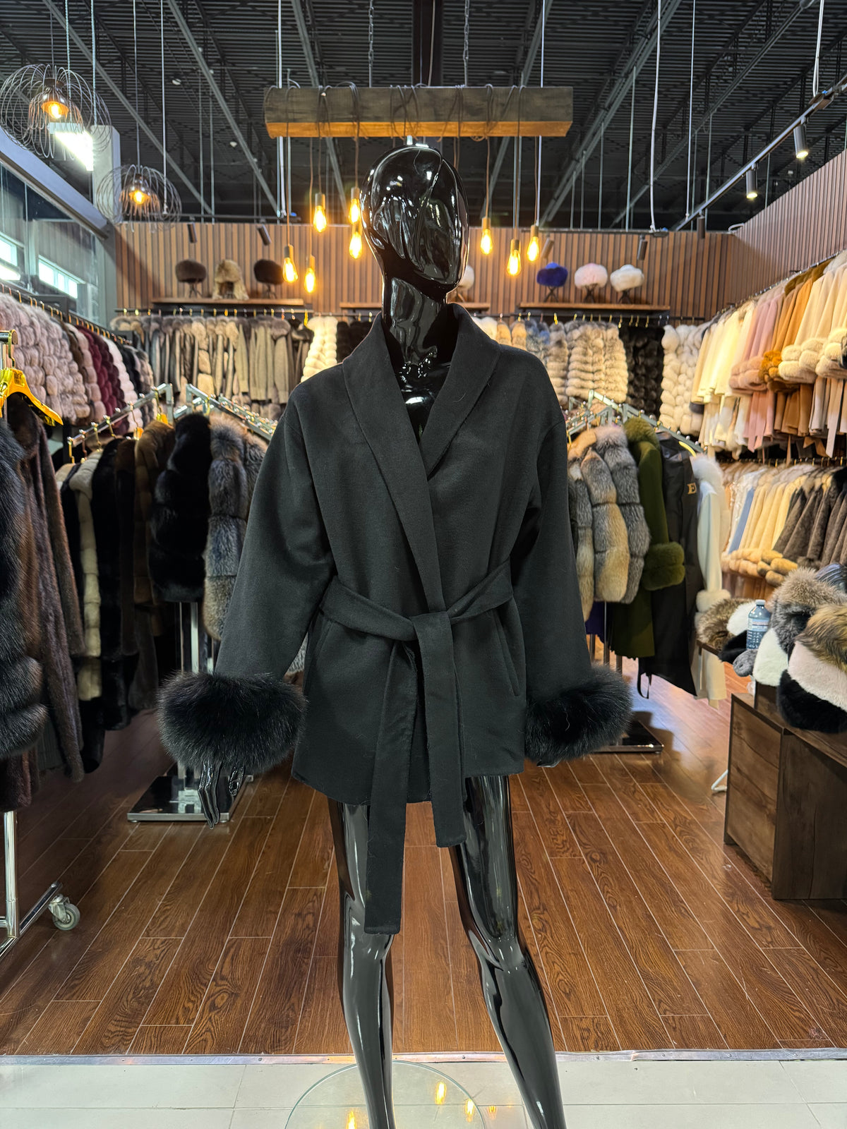 Fox Fur And Alpaca Wool Jacket