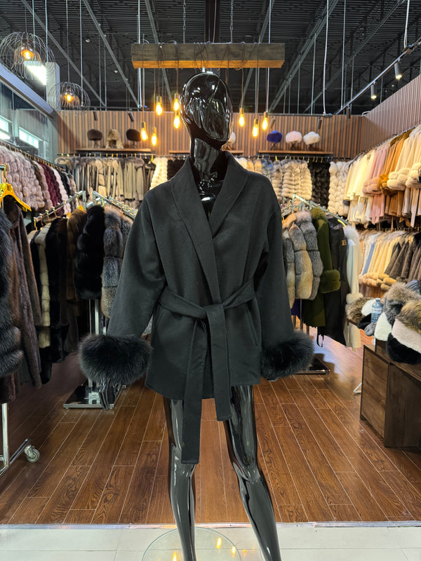 Fox Fur And Alpaca Wool Jacket