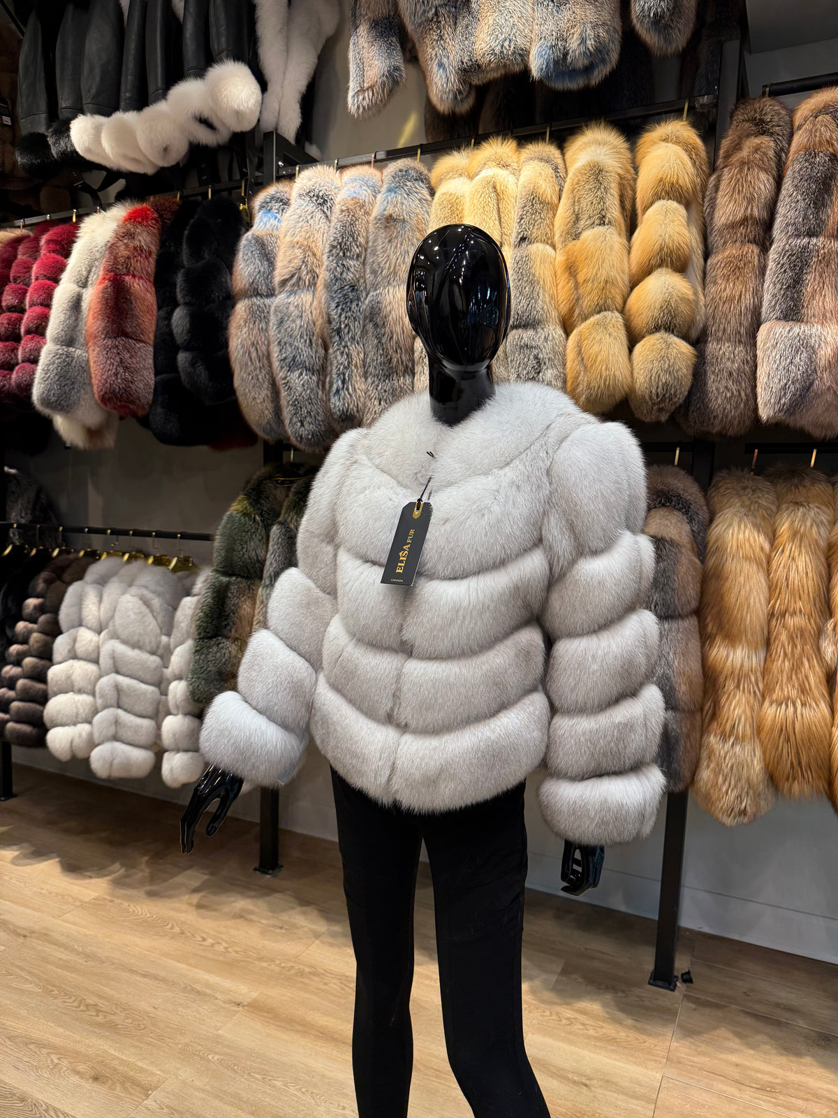 White Fox Fur Jacket