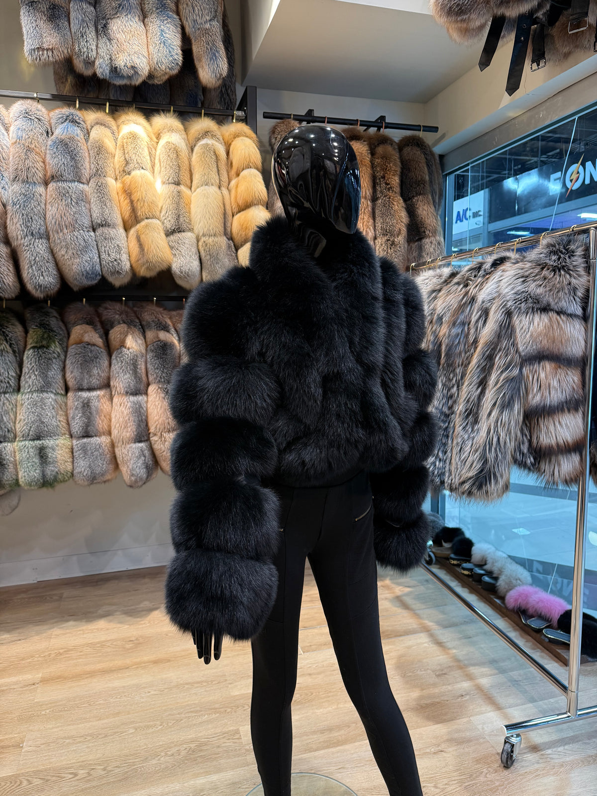 New Genuine Fox Fur Jacket – Luxury Design