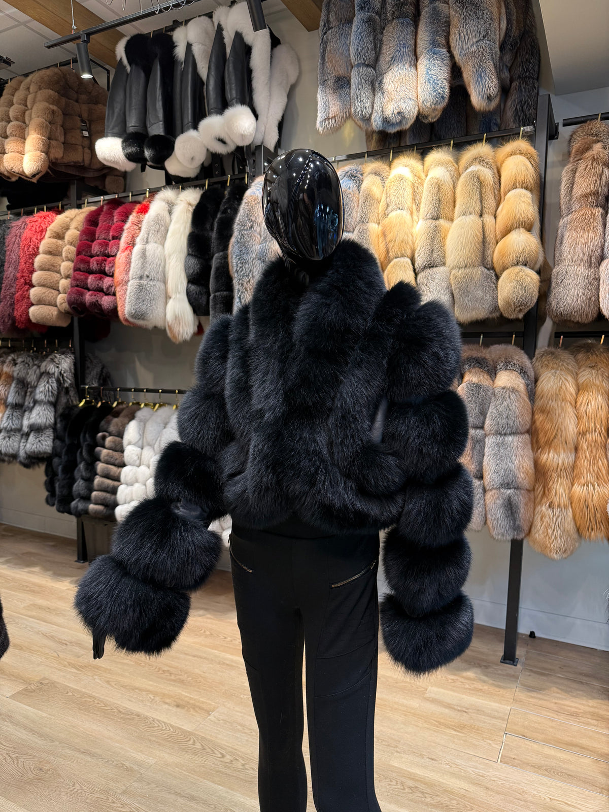 New Genuine Fox Fur Jacket – Luxury Design