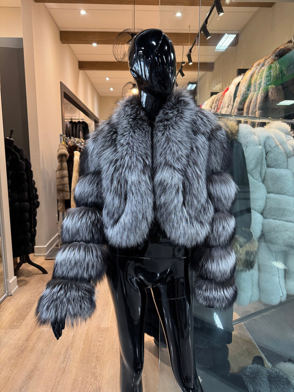 Silver Fox Fur Jacket