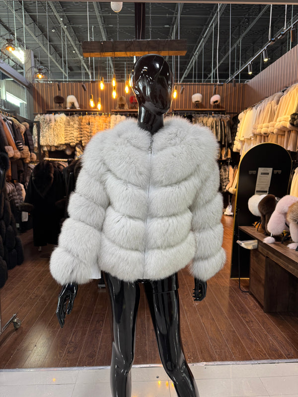 White Fox Fur Jacket