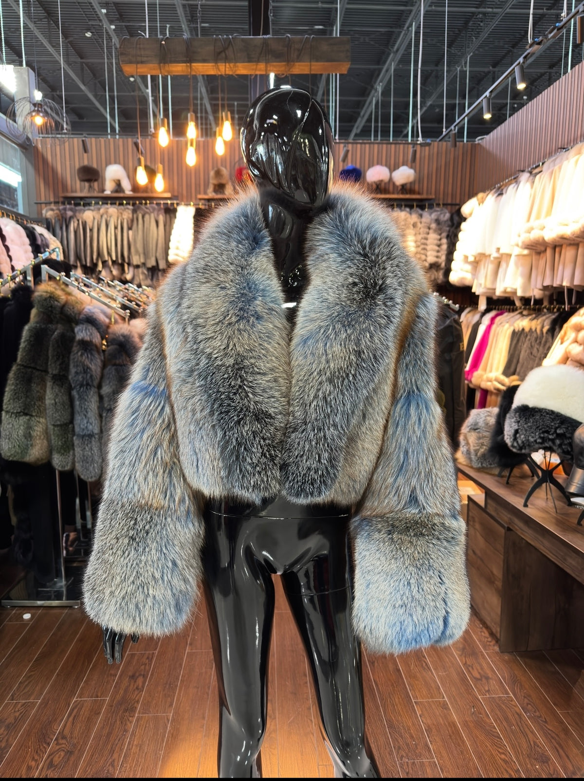 Exclusive Color Real Fox Fur Jacket – Luxury Women’s Genuine Fox Fur Coat
