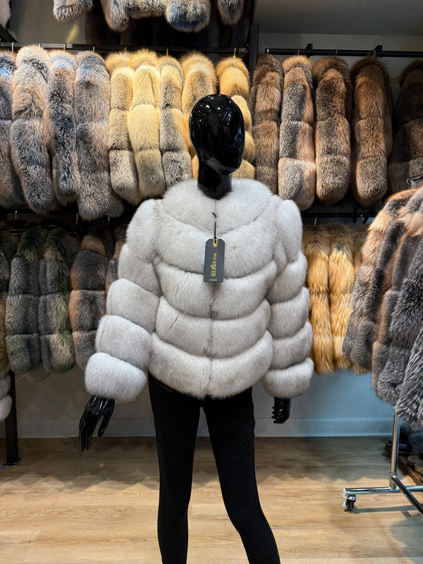 White Fox Fur Jacket