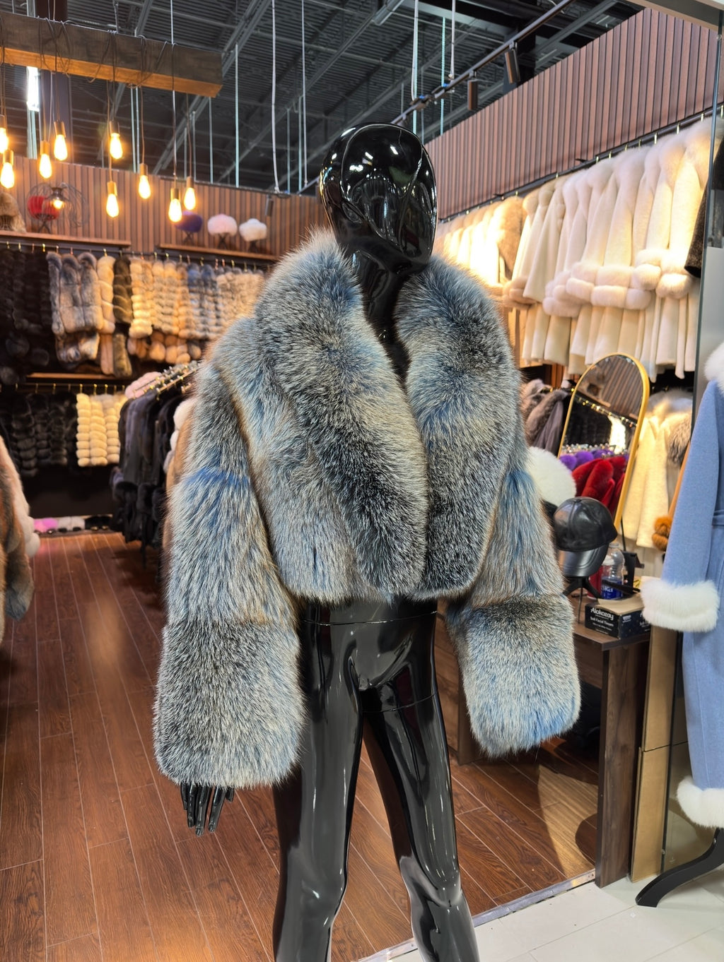 Exclusive Color Real Fox Fur Jacket – Luxury Women’s Genuine Fox Fur Coat