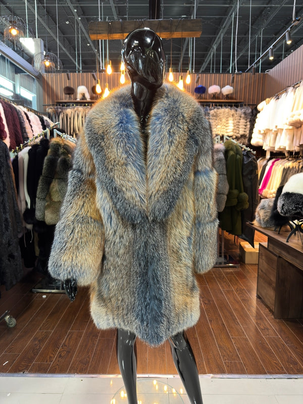 Exclusive Color Real Fox Fur Jacket – Luxury & 100% Natural Fur Fashion