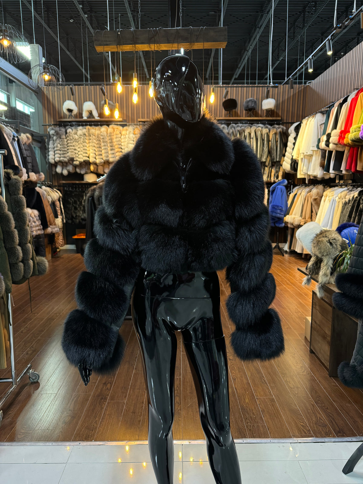 Black Fox Fur jacket