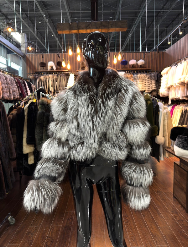 Silver Fox Fur Jacket