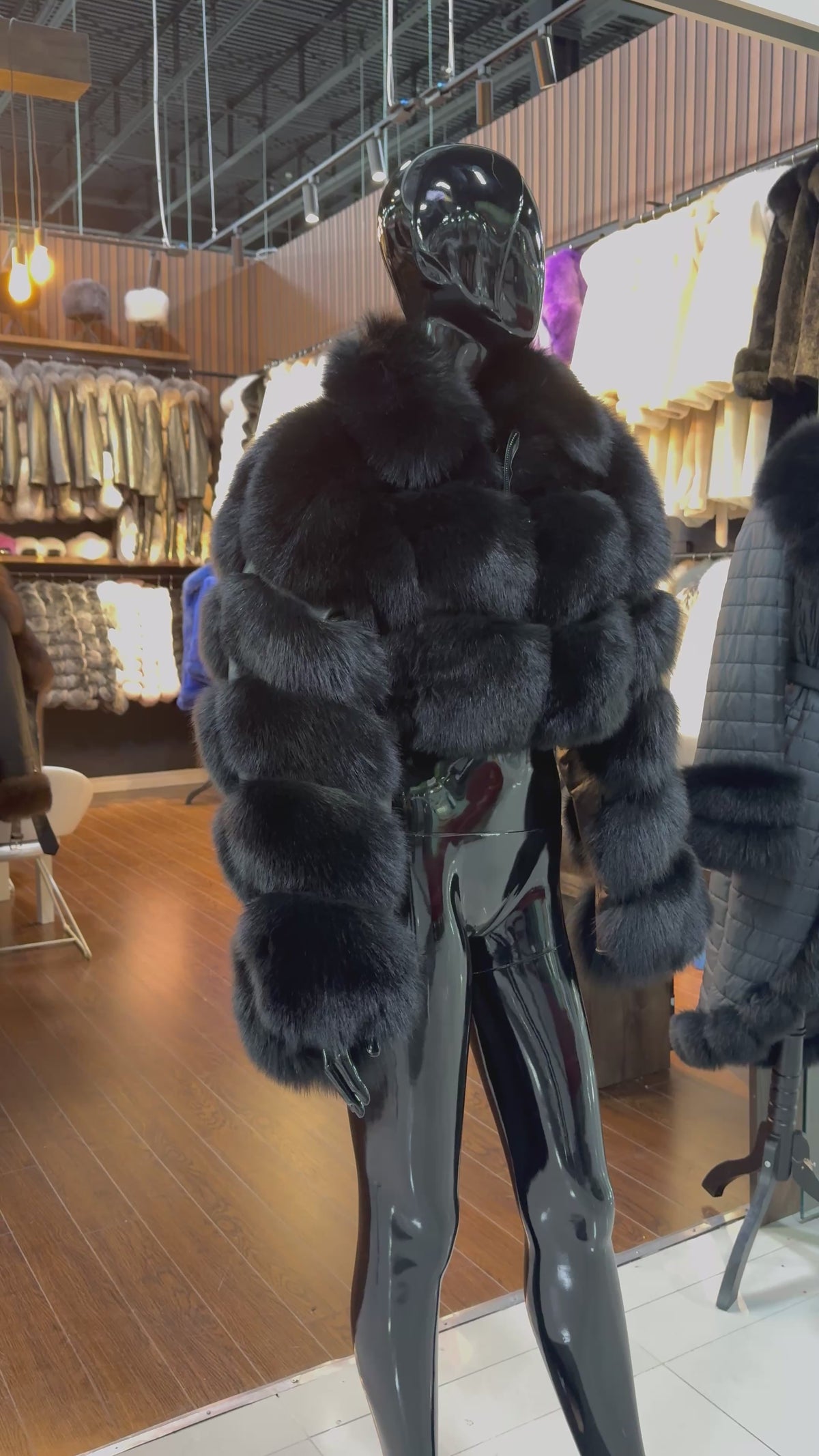 Black Fox Fur jacket